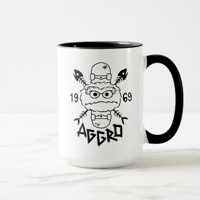 Oscar das Grouch-Skate-Logo - Aggro 1969 Tasse (Rechts)