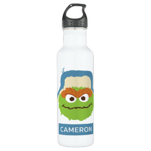 Oscar das Grouch-Wald-Gesicht Name hinzufügen Edelstahlflasche