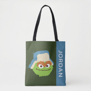 Oscar das Grouch-Wald-Gesicht Name hinzufügen Tasche