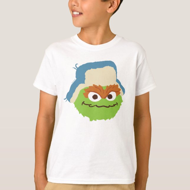 Oscar das Grouch-Wald-Gesicht T-Shirt (Vorderseite)