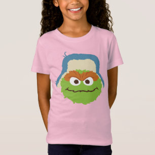 Oscar das Grouch-Wald-Gesicht T-Shirt