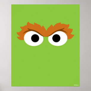 Oscar der Griesgram großes Gesicht Poster