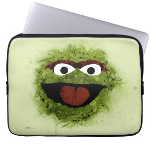 Oscar der Griesgram   Watercolor Trend Laptopschutzhülle