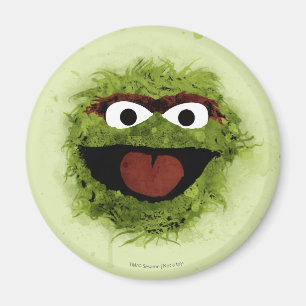 Oscar der Griesgram   Watercolor Trend Magnet