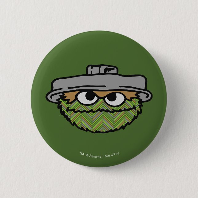 Oscar der Grouch | 80er-Rückschlag Button (Vorderseite)