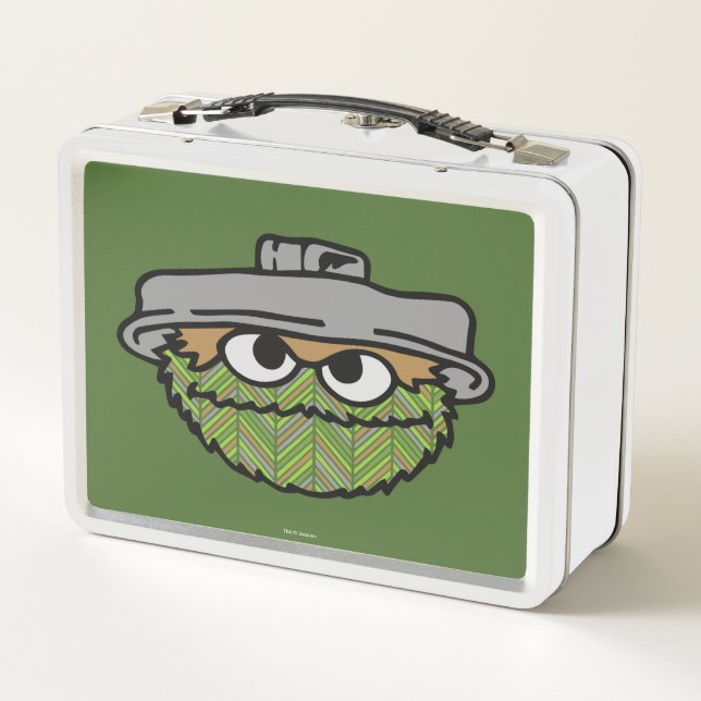 Oscar der Grouch | 80er-Rückschlag Metall Brotdose (Rückseite)