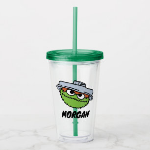 Oscar der Grouch I Feel Grouchy Name hinzufüge Acryltrinkbecher