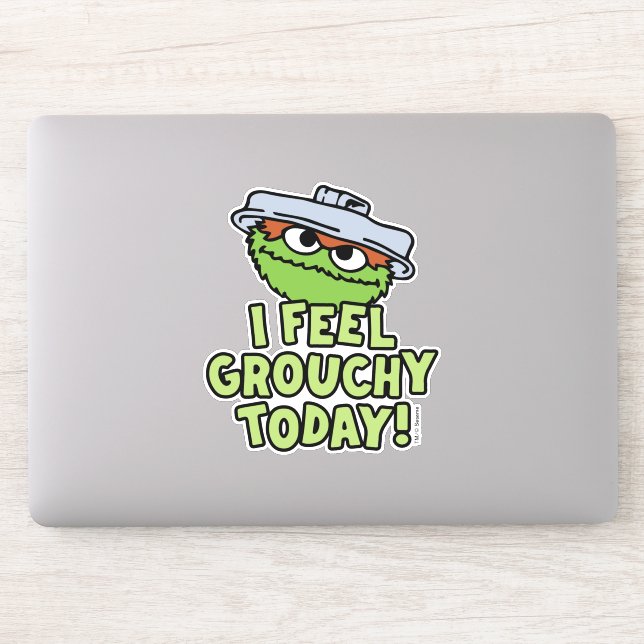 Oscar der Grouch | Ich fühle mich heute Grouchy! Aufkleber (Computer)