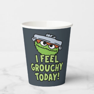 Oscar der Grouch   Ich fühle mich heute Grouchy! Pappbecher