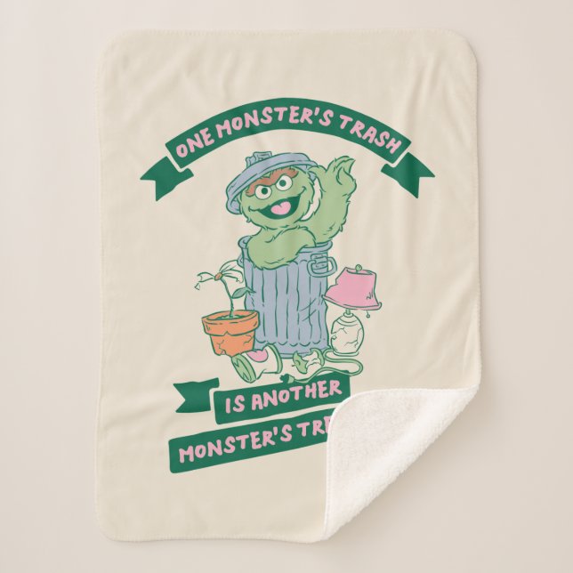 Oscar der Grouch | Monster Treasure Graphic Sherpadecke (Vorderseite)