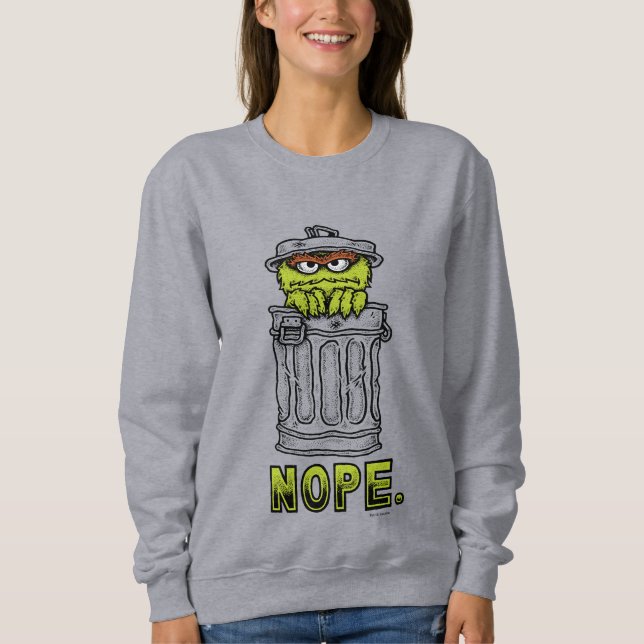 Oscar der Grouch - Nope. Sweatshirt (Vorderseite)