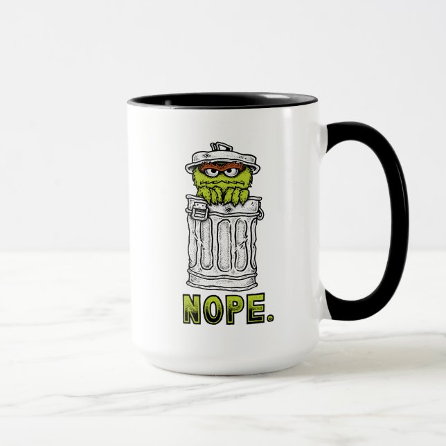 Oscar der Grouch - Nope. Tasse (Rechts)