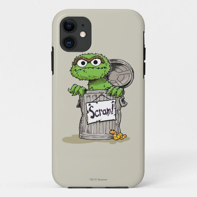 Oscar der Grouch Scram Case-Mate iPhone Hülle (Rückseite)