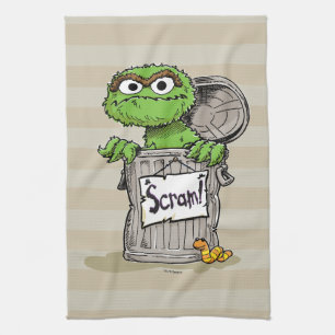 Oscar der Grouch Scram Geschirrtuch