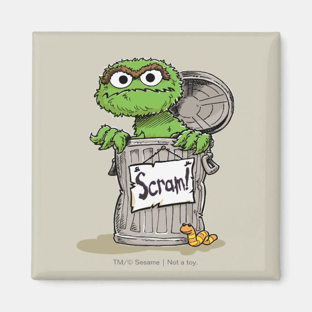 Oscar der Grouch Scram Magnet (Vorne)