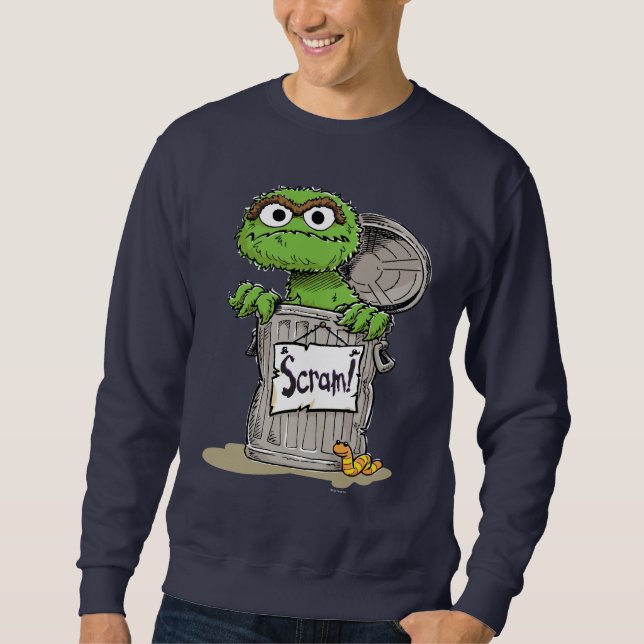 Oscar der Grouch Scram Sweatshirt (Vorderseite)