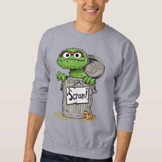 Oscar der Grouch Scram Sweatshirt (Vorderseite)