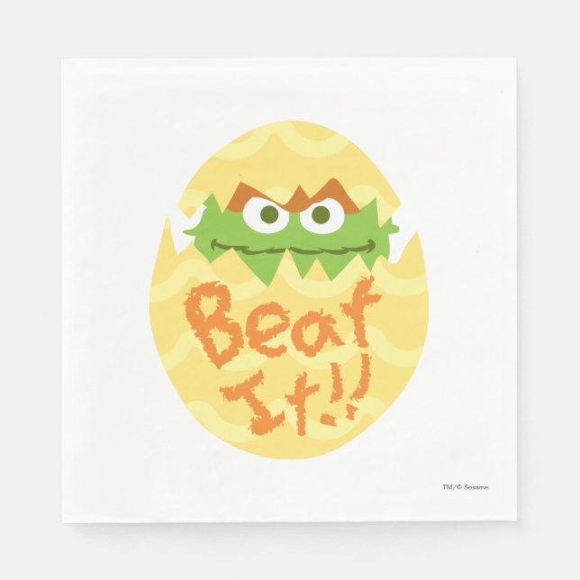 Oscar der Grouch Serviette (Vorderseite)
