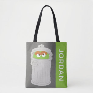 Oscar der Grouch und seine Mülleimer können Name Tasche