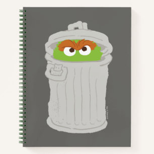 Oscar der Grouch und seine Mülleimer können Notizbuch
