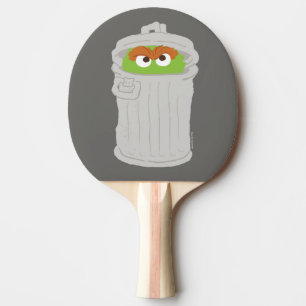 Oscar der Grouch und seine Mülleimer können Tischtennis Schläger