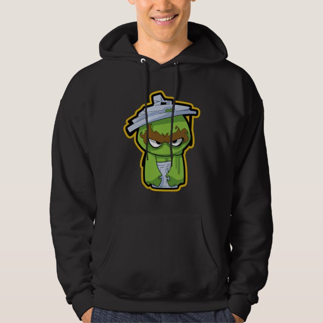 Oscar der Grouch Zombie Hoodie (Vorderseite)