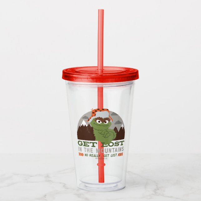 Oscar Die Grouch | Die große Außenwelt Acryltrinkbecher (Vorderseite)