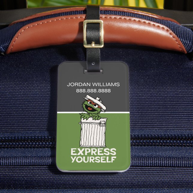 Oscar für den Grouch Express | Info hinzufügen Gepäckanhänger (Vorderseite Insitu 2)