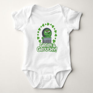 Oscar   Grün & Grouchy! Baby Strampler