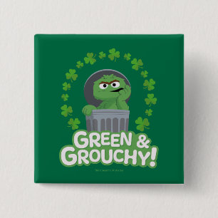 Oscar   Grün & Grouchy! Button