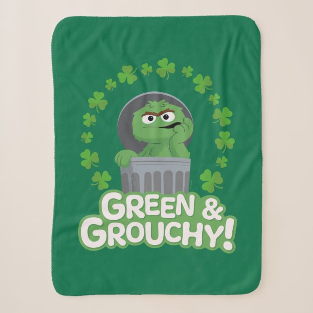 Oscar | Grün & Grouchy! Sherpadecke (Vorderseite)