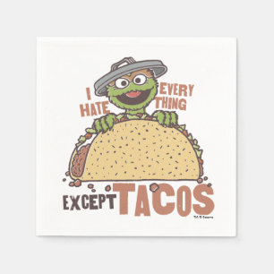 Oscar ich hasste alles außer Tacos Serviette
