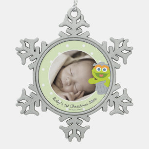 Oscar Kinderweihnacht - Name hinzufügen Schneeflocken Zinn-Ornament