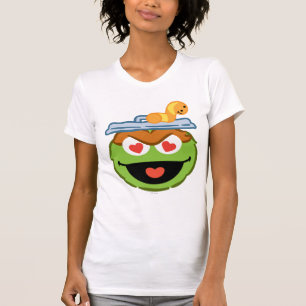 Oscar lächelnde Visage mit herzförmigen Augen T-Shirt