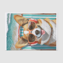 Oscar macht Riviera, Corgi Loving Life Seidenpapier