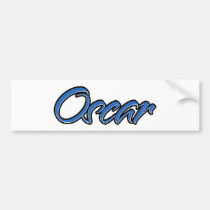 Oscar Name blue Aufkleber Sticker Autoaufkleber