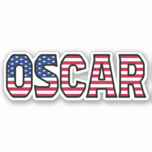 Oscar Name Vorname USA Sticker Stickerset