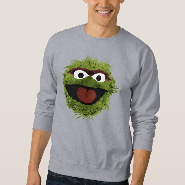 Oscar the Grouch | Watercolor Trend Sweatshirt (Vorderseite)
