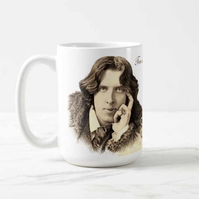 Oscar Wilde Tea Quote Kaffeetasse (Links)