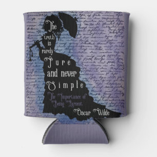 Oscar-Wilde-Zitat-Silhouette-Poster Dosenkühler
