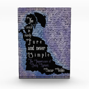Oscar-Wilde-Zitat-Silhouette-Poster Fotoblock