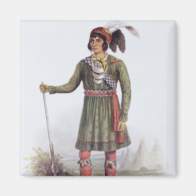 Osceola oder "Rising Sun", Seminoleiter Magnet (Vorne)