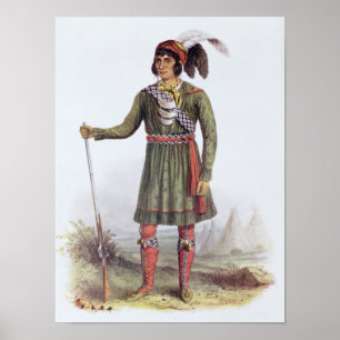 Osceola oder "Rising Sun", Seminoleiter Poster