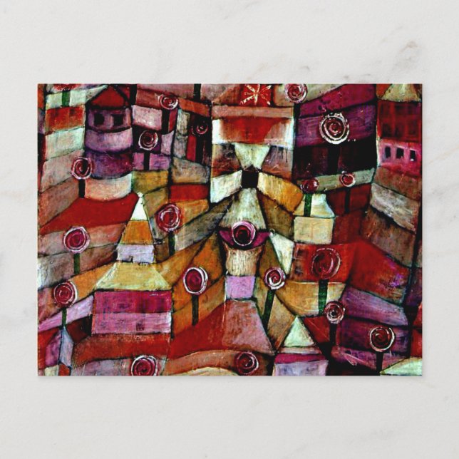 Ose Garden, Paul Klee Gemälde Postkarte (Vorderseite)