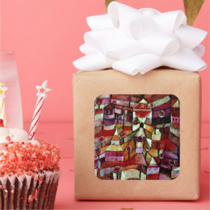 Ose Garden, Paul Klee Gemälde Quadratischer Aufkleber