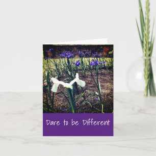Osez être différent Carte de voeux Iris