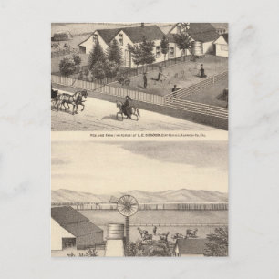 Osgood, Cameron Residenzen, Farmen Postkarte
