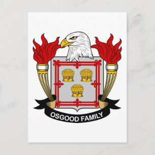 Osgood Familienwappen Postkarte