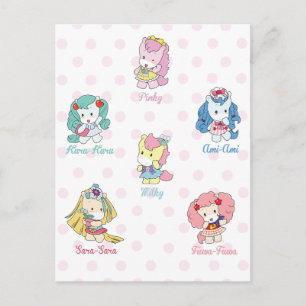 Osharena Pony Kawaii Freunde Postkarte