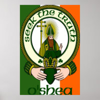 O'Shea Clan Motto Poster Print